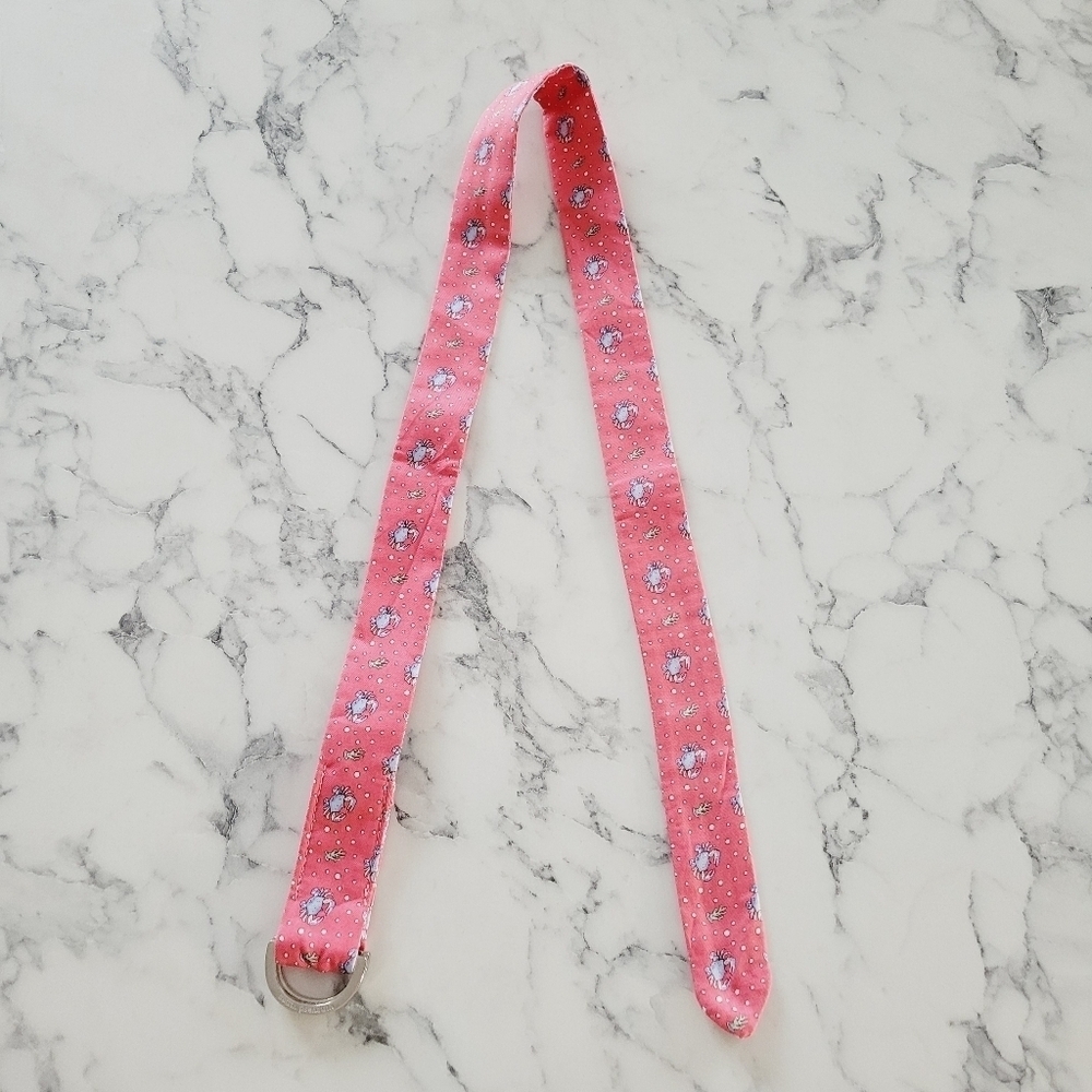 Lot of Two Novelty Print D-Ring Vineyard Vines Belts Small XS Golf Crabs Casual - Picture 10 of 15